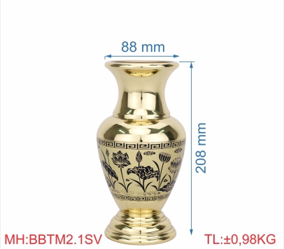 BÌNH BÔNG TRƠN MỚI 2T1 SEN VÀNG