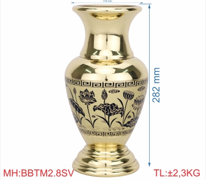 BÌNH BÔNG TRƠN MỚI 2T8 SEN VÀNG