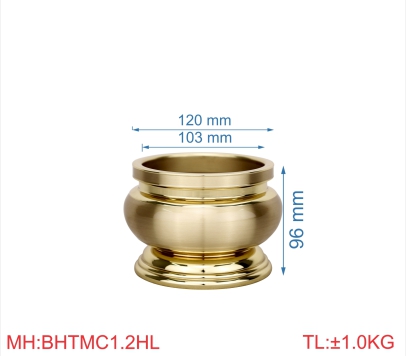 Bát hương trơn miệng cạnh 1T2 highligth