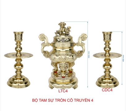 BỘ TAM SỰ TRÒN CỔ TRUYỀN SỐ 4