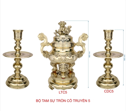 BỘ TAM SỰ TRÒN CỔ TRUYỀN SỐ 5