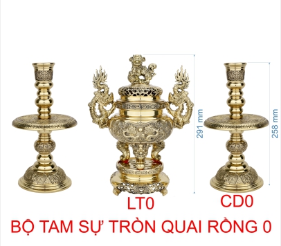 BỘ TAM SỰ TRÒN QUAI RỒNG 0