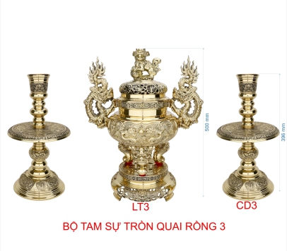 BỘ TAM SỰ TRÒN QUAI RỒNG 3