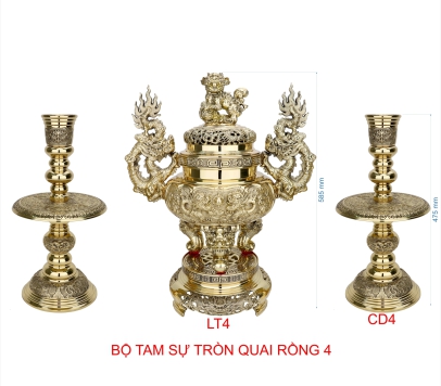BỘ TAM SỰ TRÒN QUAI RỒNG 4