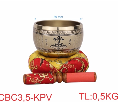 CHUÔNG 3"5 INCHES CAO KINH PHẬT VÀNG