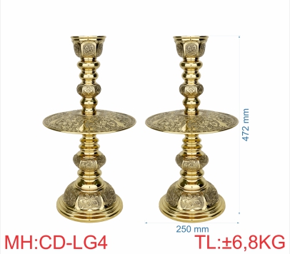 CHÂN ĐÈN LỤC GIÁC 4 (4T7)