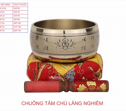 CHUÔNG TÂM CHÚ LĂNG NGHIÊM VÀNG