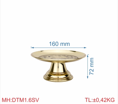 DĨA TRƠN MỚI 1T6 SEN VÀNG