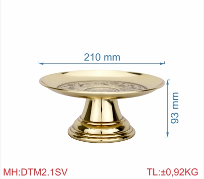DĨA TRƠN MỚI 2T1 SEN VÀNG