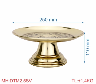 DĨA TRƠN MỚI 2T5 SEN VÀNG