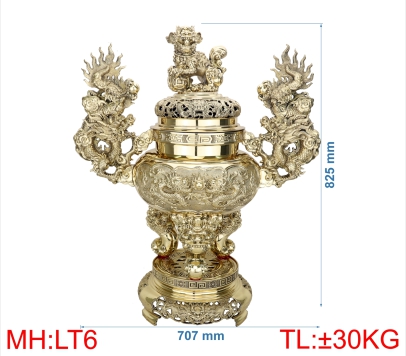 ĐỈNH LƯ TRÒN QUAI RỒNG 6 (8T3)