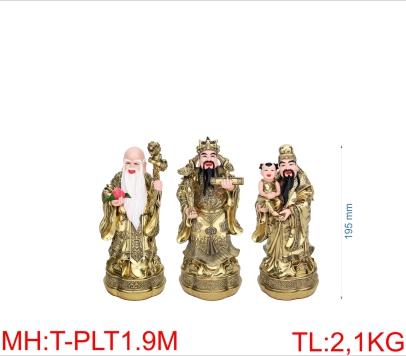 BỘ TƯỢNG PHƯỚC LỘC THO 1T9 MÀU