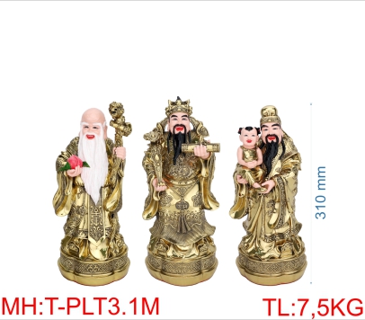 BỘ TƯỢNG PHƯỚC LỘC THO 3T1 MÀU