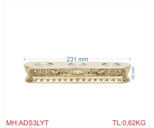 Án đài sen 3 ly trung