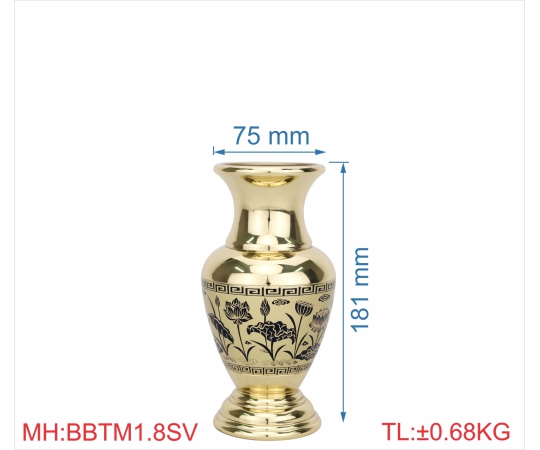 BÌNH BÔNG TRƠN MỚI 1T8 SEN VÀNG