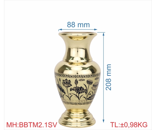 BÌNH BÔNG TRƠN MỚI 2T1 SEN VÀNG