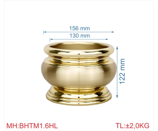 Bát hương trơn mới 1T6 highlight