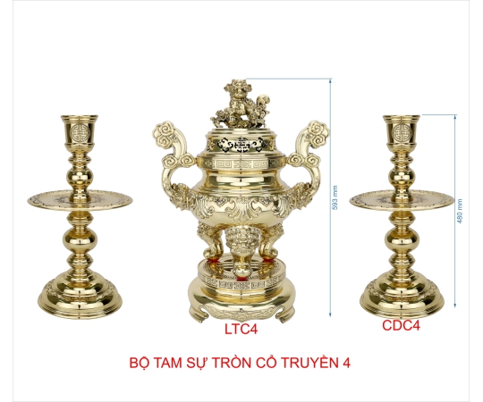 BỘ TAM SỰ TRÒN CỔ TRUYỀN SỐ 4