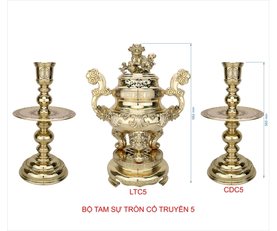 BỘ TAM SỰ TRÒN CỔ TRUYỀN SỐ 5