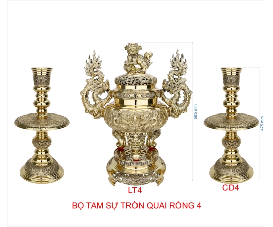 BỘ TAM SỰ TRÒN QUAI RỒNG 4