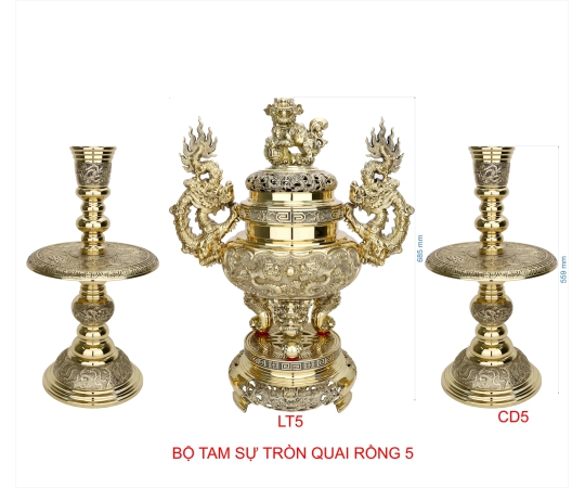 BỘ TAM SỰ TRÒN QUAI RỒNG 5