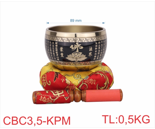 CHUÔNG 3"5 INCHES CAO KINH PHẬT MÀU