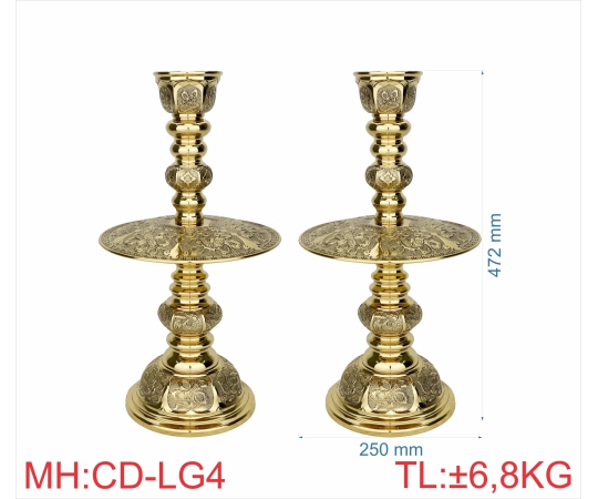 CHÂN ĐÈN LỤC GIÁC 4 (4T7)