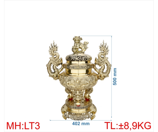 ĐỈNH LƯ TRÒN QUAI RỒNG 3 (5T)