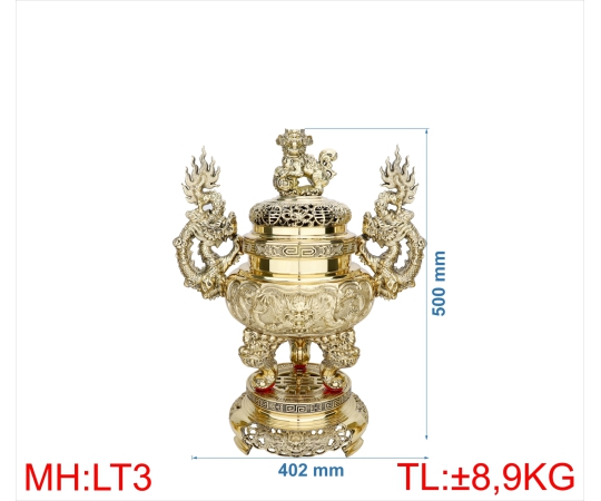 ĐỈNH LƯ TRÒN QUAI RỒNG 3 (5T)