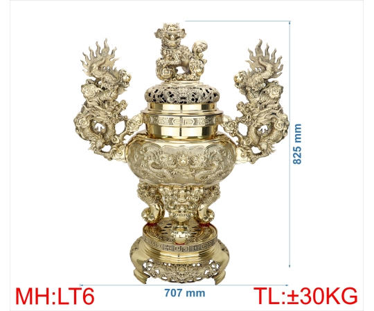 ĐỈNH LƯ TRÒN QUAI RỒNG 6 (8T3)