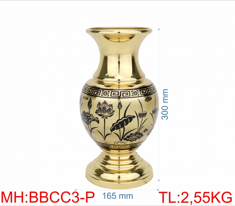 BÌNH BÔNG CAO CẤP 3 (3T) SEN VÀNG
