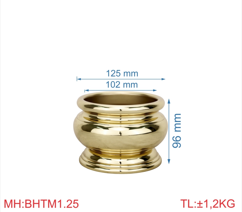bát hương trơn mới 1T25
