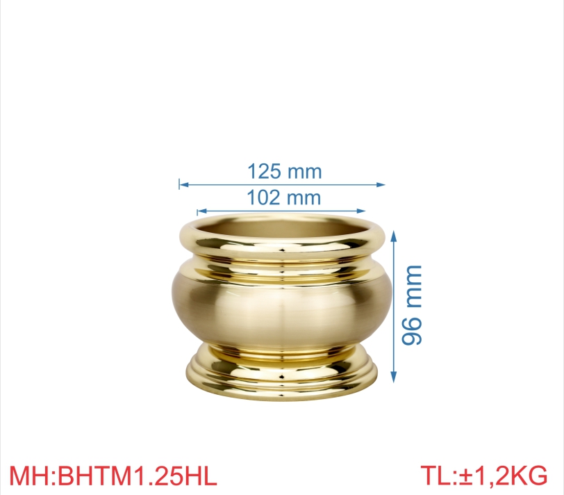 Bát hương trơn mới 1T25 highlight