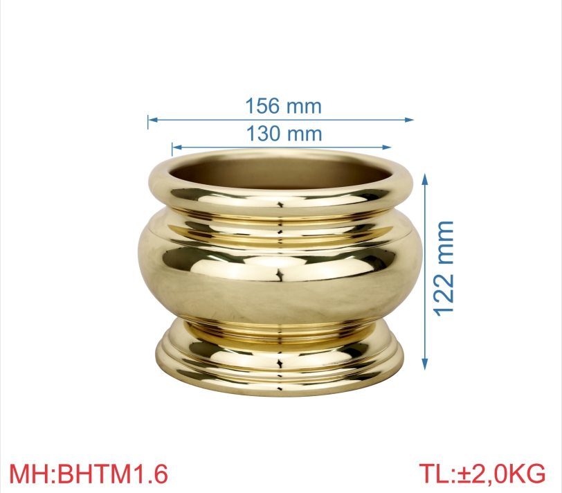Bát hương trơn mới 1T6