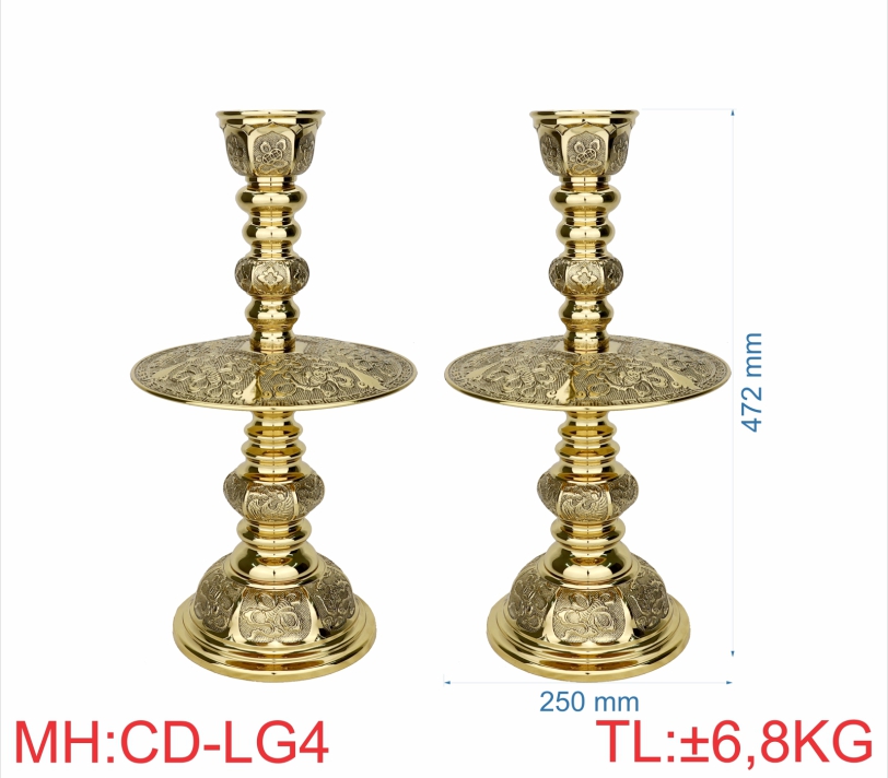 CHÂN ĐÈN LỤC GIÁC 4 (4T7)