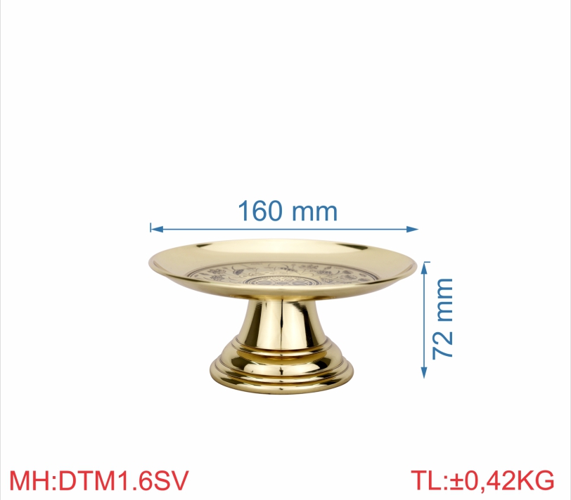 DĨA TRƠN MỚI 1T6 SEN VÀNG