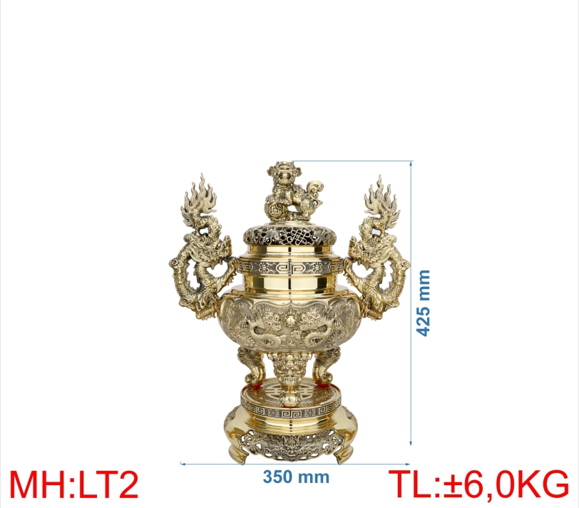 ĐỈNH LƯ TRÒN QUAI RỒNG 2 (4T3)