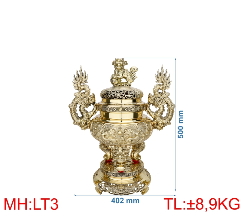 ĐỈNH LƯ TRÒN QUAI RỒNG 3 (5T)