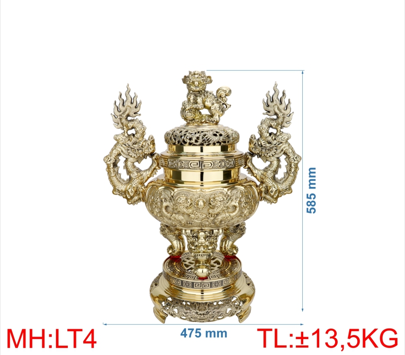 ĐỈNH LƯ TRÒN QUAI RỒNG 4 (5T9)
